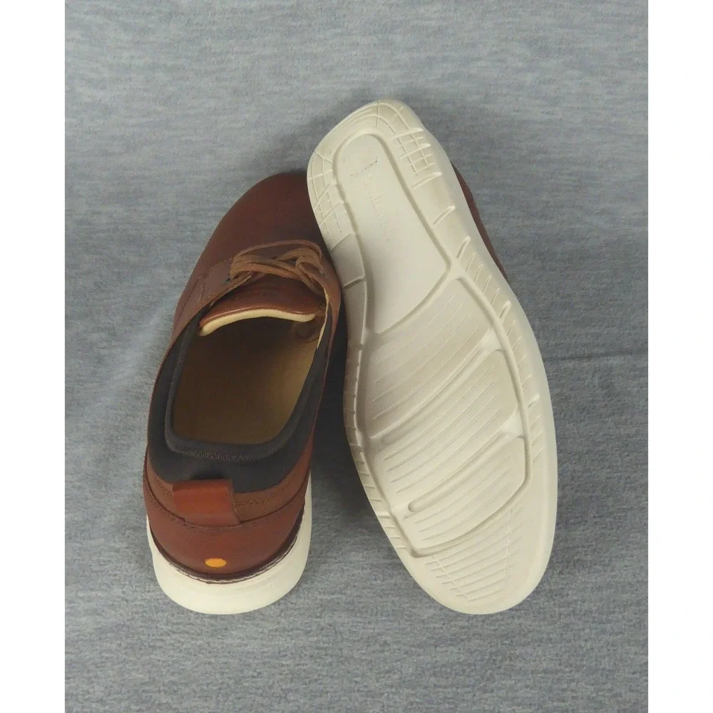 Samuel Hubbard Rafael Lace Up Tan Leather Mens Shoes M2165-083 8.5 Wide